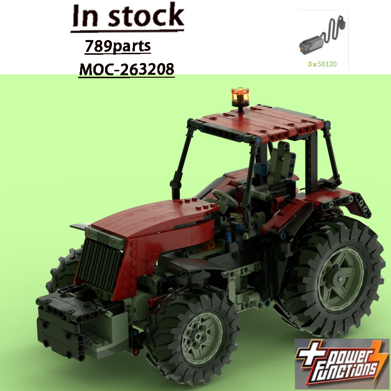 Urban Farming Model - MOC-263208 Novo Trator Urbano Vermelho com