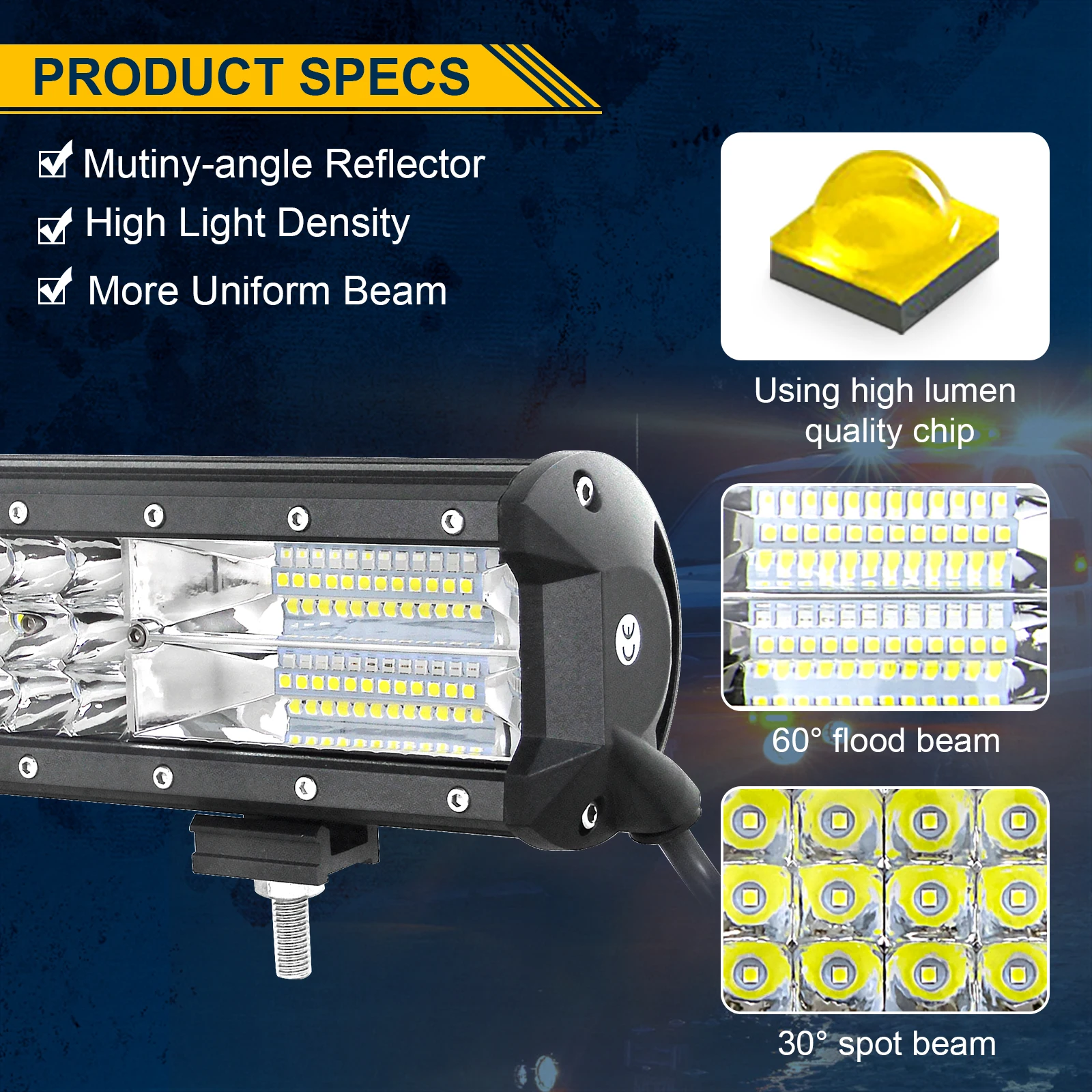 Barra de luz led de três filei - Flood Tray Table avaliação e preço